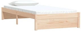 vidaXL Πλαίσιο Κρεβατιού 90 x 190 εκ. από Μασίφ Ξύλο Single