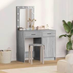 vidaXL Τραπέζι περιποίησης 2 τμχ. Γκρι 50 x 41 x 135 εκ