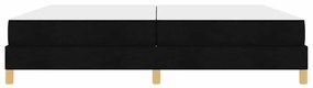vidaXL Κρεβάτι με ελατήρια Μαύρο και Καφέ 200 x 200 cm