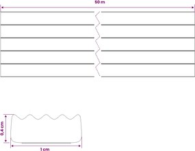 vidaXL Αυτοκόλλητη σφραγίδα παραθύρου Καφέ 9 x 4 mm 50 μ EPDM αφρός