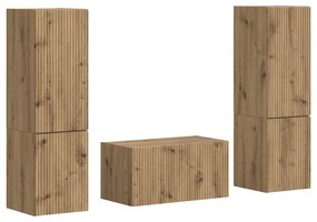 vidaXL Σετ επίπλου τηλεόρασης 5 pcs Artisan Oak Επεξεργασμένο ξύλο
