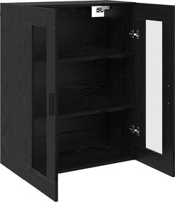vidaXL Επιτοίχιο ντουλάπι Μαύρο 69,5 x 34 x 90 εκ. Επεξεργασμένο ξύλο