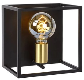 Φωτιστικό Επίτοιχο Lucide 00224-01-30 RUBEN Μαύρο Ματ (Black Mat)|Χρυσό Χρώμα (Gold Coloured)