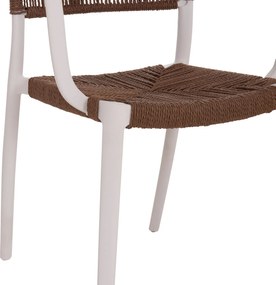 ΠΟΛΥΘΡΟΝΑ ΕΞ.ΧΩΡΟΥ STRIDER HM6391.01 ΛΕΥΚΟ ΠΟΛΥΠΡΟΠΥΛΕΝΙΟ--ΚΑΦΕ ΣΧΟΙΝΙ 57x53x80Υεκ.