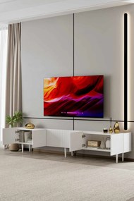 Έπιπλο Τηλεόρασης Λευκό CLOTA 240x29x20
