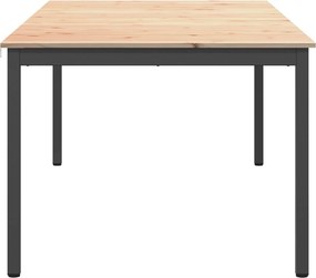 vidaXL Τραπεζαρία Φυσικό 200 x 100 x 75 cm Στερεά ξυλεία πεύκου