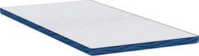 vidaXL Στρώμα επικάλυψης Λευκό 90 x 200 cm Ζακάρ ύφασμα