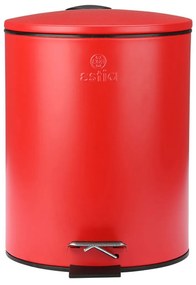 Κάδος Απορριμμάτων Μπάνιου (Φ20x28) Estia 5lt Classic Red Matt 02-21962