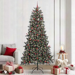 vidaXL Τεχνητό Χριστουγεννιάτικο Δέντρο 129.5 x 129.5 x 240 εκ.