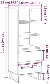 ΝΤΟΥΛΑΠΙ ΓΥΑΛΙΣΤΕΡΟ ΛΕΥΚΟ 40X36X110 ΕΚ. ΑΠΟ ΕΠΕΞΕΡΓΑΣΜΕΝΟ ΞΥΛΟ 831518