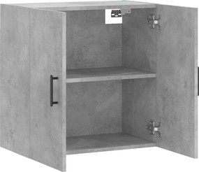 vidaXL Ντουλάπι Τοίχου Γκρι Σκυροδέματος 60x31x60 εκ. Επεξεργ. Ξύλο