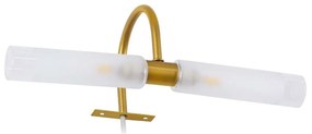 Φωτιστικό Τοίχου - Απλίκα Flora 60413 G9 IP44 31x13x12cm Gold GloboStar Aluminium, Glass