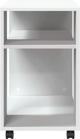 vidaXL Βοηθητικό Τραπέζι με Ρόδες Λευκό 70x35x60 εκ. Επεξεργ. Ξύλο