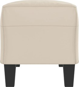 vidaXL Πάγκος Κρεμ 100x35x41 εκ. από Ύφασμα Μικροϊνών