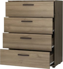 Συρταριέρα Velika Megapap χρώμα καρυδί 73x44x96εκ.