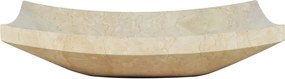 vidaXL Νιπτήρας Κρεμ 50 x 35 x 12 εκ. Μαρμάρινος