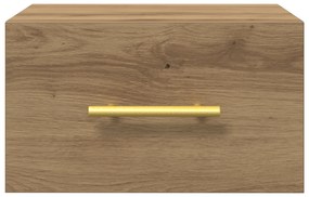 vidaXL Κομοδίνο Τοίχου Από Ξύλο Δρυός 35x35x20 εκ.