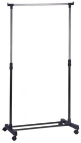 Καλόγερος - Κρεμάστρα 788781 75x42x80-155cm Black Ankor Metal