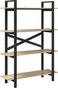 vidaXL Ράφι Βιβλίων Δρύς Sonoma 100 x 33,5 x 140 εκ Επεξεργασμένο ξύλο
