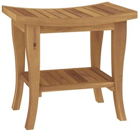 vidaXL Τραπέζι Βοηθητικό Μπάνιου 50 x 35 x 45 εκ. από Μασίφ Ξύλο Teak