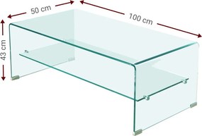 Τραπεζάκι σαλονιού Crystal Shelf