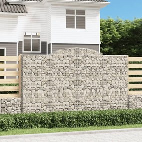 vidaXL Συρματοκιβώτια Τοξωτά 5 τεμ. 300x30x180/200 εκ. Γαλβαν. Ατσάλι