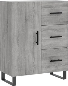 vidaXL Ντουλάπι Γκρι Sonoma 69,5 x 34 x 180 εκ. Επεξεργασμένο Ξύλο