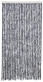 vidaXL Σήτα Πόρτας Ασημί 100x200 εκ. από Σενίλ