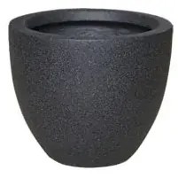 MarHome ΚΑΣΠΩ FIBERCLAY ΑΝΘΡΑΚΙ ΓΡΑΝΙΤΗ ΣΤΡΟΓΓΥΛΟ ΜΙΚΡΟ Φ25x21cm  06-20709-S