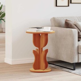 vidaXL Τραπεζάκι Πλευράς Καφέ κεριού 39.5 x 39.5 x 53.5 εκ