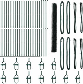 vidaXL Στύλος Περιφράξεων Πράσινο 100 x 1,5 m (36 mm πλέγμα)