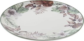 Flatplater DKD Home Decor Blomster Πορσελάνη (27 x 27 x 2 cm)