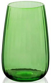 Ποτήρι Νερού 280TMA2008 9x9x14cm 600ml Green Hermia Glass