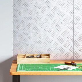 vidaXL Αλουμινένια Checker Πλακίδια - Σειρά 4, Αντιολισθητικά, 50x30 εκ