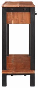 vidaXL Τραπέζι κονσόλας Καφέ 110 x 30 x 75 εκ. Μασίφ ξύλο ακακίας