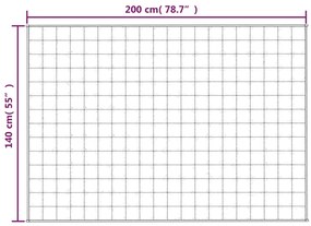 vidaXL Κουβέρτα Βαρύτητας Μπλε 140 x 200 εκ. 6 κ. Υφασμάτινη
