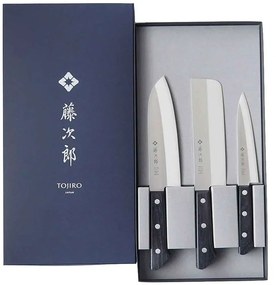 Μαχαίρια Basic (Σετ 3Τμχ) TBS-300 Black-Chrome Tojiro Stainless Steel