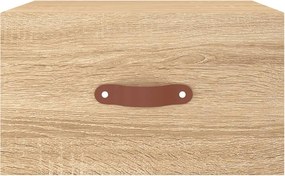 vidaXL Κομοδίνα Επιτοίχια Sonoma Δρυς 35 x 35 x 20 εκ.