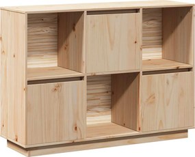 vidaXL Ντουλάπι 110,5x35x80 εκ. από Μασίφ Ξύλο Πεύκου