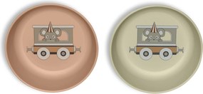 Nuuroo Villum PLA βαθύ πιάτο 2-pack - Rose Mix