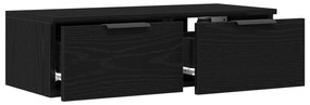 VidaXL Μαύρος δρυός τοίχου ντουλάπα 68x30x20 εκ. από κατασκευασμένο ξύλο