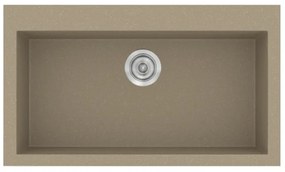 Sanitec Classic 333 Granite Taupe Ένθετος Νεροχύτης 80cm