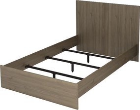 Κρεβάτι Troy Megapap χρώμα καρυδί 120x200εκ.