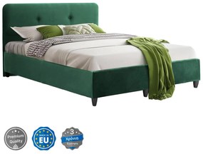 BED DOLORES, CYPRESS GREEN VELVET, 150X200