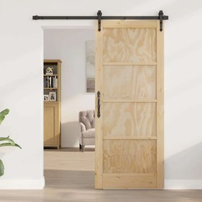 vidaXL Εσωτερική Πόρτα "ORKDAL" 83x202x4 εκ. Συμπαγής Ξύλινη Πόρτα Πεύκου