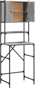 vidaXL Ντουλάπι Πλυντηρίου Γκρι Sonoma 68x48,5x194 εκ.