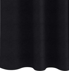 vidaXL Κουρτίνες Μαύρης Ύφανσης με Δαχτυλίδια 2 pcs Μαύρο