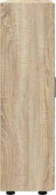 vidaXL Πλαϊνό γραφείο με ράφι FLORIN Δρύς Sonoma 55,5 x 29 x 100 εκ