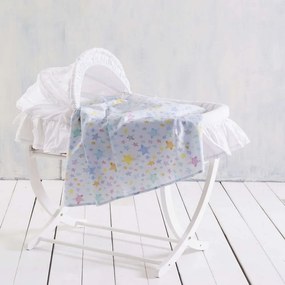 Σεντόνι Βρεφικό Glow Blue Ρυθμός Crib 80x110cm 100% Βαμβάκι