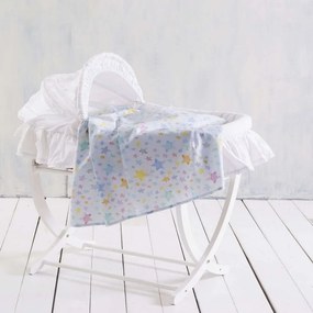 Σεντόνι Βρεφικό Glow Blue Ρυθμός Λίκνου 80x110cm 100% Cotton